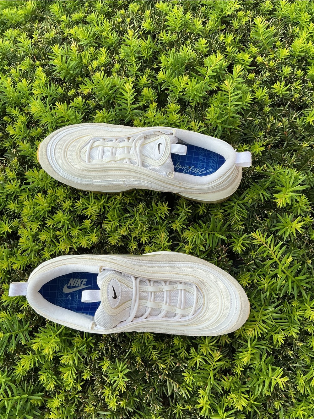Nike Air Max 97 White Lemon Wash Black DQ8961-100 Women’s 7.5 EUC - Picture 15 of 15